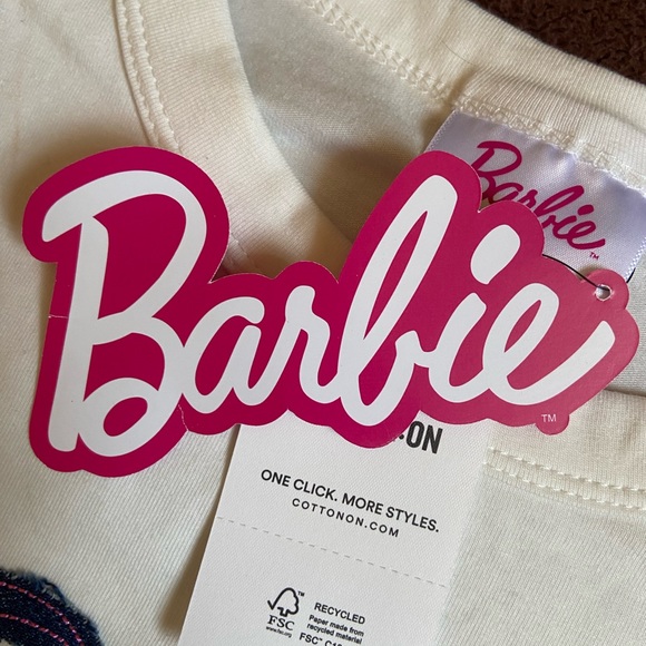 Barbie x Cotton On Longline fitted Crop top - Picture 3 of 8